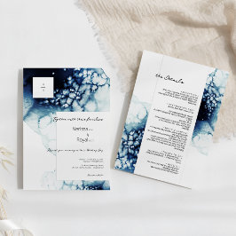 Invitación Monograma de destino Detalles de todo en un Boda