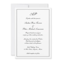Monograma de escritura formal matrimonio elegante 