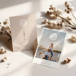 Invitación Monograma de estrellas celestes de la luna salva l