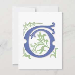 Invitación Monograma de Fleur-de-lis G