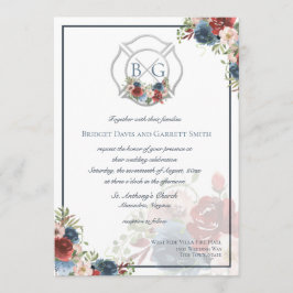 Invitación Monograma de la lucha contra los incendios de Borg