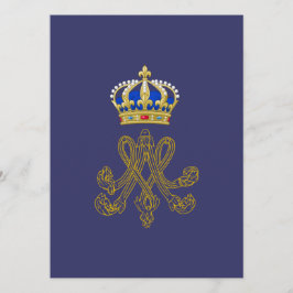 Invitación Monograma de Marie Antonieta