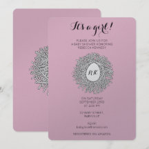 Monograma de nido lindo bebé Baby Shower