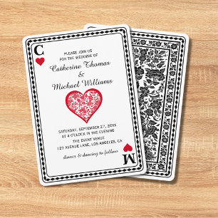 Invitación Monograma del Boda del Casino de Las Vegas