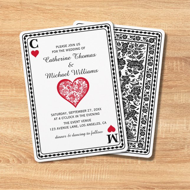 Invitación Monograma del Boda del Casino de Las Vegas (Subido por el creador)