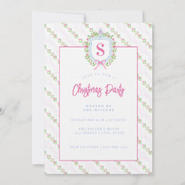 Invitación Monograma del Escudo Grandmillennial Ginger Jar
