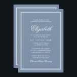 Invitación Monograma moderno Bat Mitzvah en marco simple<br><div class="desc">Compuesto por una elegante tipografía de guion serif y cursiva sobre el marco. Esto es diseñado por Select Fiesta Supplied Supplied,  exclusivo para Zazzle. Disponible aquí: http://www.zazzle.com/selectpartysupplies</div>