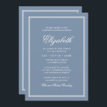 Invitación Monograma moderno Bat Mitzvah en marco simple<br><div class="desc">Compuesto por una elegante tipografía de guion serif y cursiva sobre el marco. Esto es diseñado por Select Fiesta Supplied Supplied,  exclusivo para Zazzle. Disponible aquí: http://www.zazzle.com/selectpartysupplies</div>