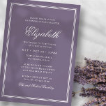 Invitación Monograma moderno Bat Mitzvah en marco simple<br><div class="desc">Compuesto por una elegante tipografía de guion serif y cursiva sobre el marco. Esto es diseñado por Select Fiesta Supplied Supplied,  exclusivo para Zazzle. Disponible aquí: http://www.zazzle.com/selectpartysupplies</div>