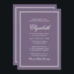 Invitación Monograma moderno de Bat Mitzvah en fram simple<br><div class="desc">Compuesto por una elegante tipografía de guion serif y cursiva sobre el marco. Esto es diseñado por Select Fiesta Supplied Supplied,  exclusivo para Zazzle. Disponible aquí: http://www.zazzle.com/selectpartysupplies</div>