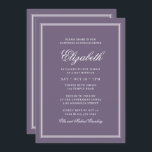 Invitación Monograma moderno de Bat Mitzvah en fram simple<br><div class="desc">Compuesto por una elegante tipografía de guion serif y cursiva sobre el marco. Esto es diseñado por Select Fiesta Supplied Supplied,  exclusivo para Zazzle. Disponible aquí: http://www.zazzle.com/selectpartysupplies</div>