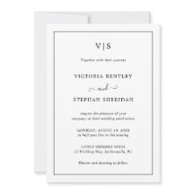 Monograma simple elegante todo en un Boda