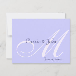 Invitación Monogramas de tono sobre tono