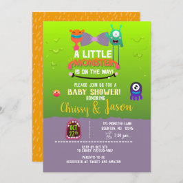 Invitación Monster Baby Shower - Han creado un monstruo