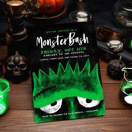 Invitación Monster Bash | Festín Frankenstein Halloween
