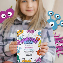 Monster Bash Kids Halloween fiesta Niños diversión