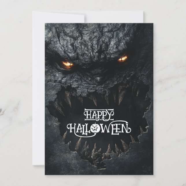 Invitación Monster de Halloween (Anverso)