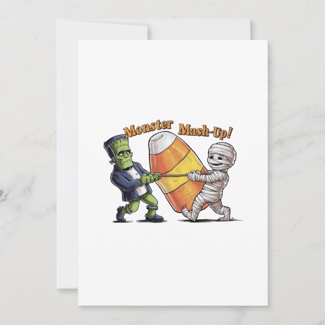 Invitación ¡Monster Mash-Up! (Anverso)