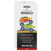 Monster Truck Boy Carreras Atasco de cumpleaños