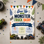 Invitación Monster Truck Kids Boys Birthday<br><div class="desc">Monster truck kids boys birthday invitation featuring a bold action packed design with big trucks and exciting details. Created to celebrate your child with a fun, high energy style that feels adventurous and thrilling. Perfect for kids birthday parties, truck themes, and boys celebrations. Editable text for easy personalization. Clean, print-ready...</div>