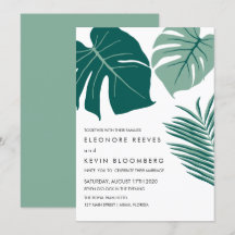 Monstera | Verde | Boda de hojas tropicales