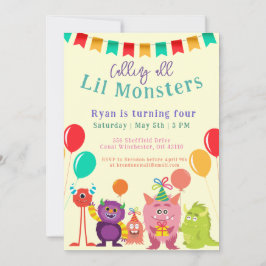 Invitación Monstruo de lilo lindo Personalizado Fiesta de cum