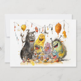 Invitación ¡Monstruo! Halloween Party