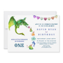 Monstruos de Dragón Cute Foto Primer Cumpleaños