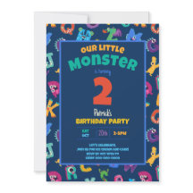 Monstruos de los Alpes Cumpleaños Pequeño Monstruo