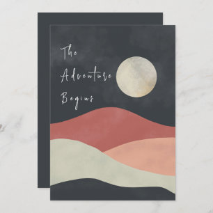 Invitación Montaña Paisaje La aventura comienza Boda