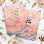Invitación Montaña Sunset Boda QR Código Todo En Uno<br><div class="desc">Cuando se trata de papelería boda, el estilo de los bosques comienza con el tema para una noche mágica o un fin de semana boda en las montañas... ... ... ... ... ... ... ... ... ... ... ... ... ... ... ... ... ... ... ... ... ... ... ......</div>