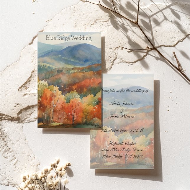 Invitación Montañas Blue Ridge, personalizable (Subido por el creador)