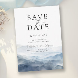 Invitación Montañas Blue Ridge Save the Date Boda Moderna