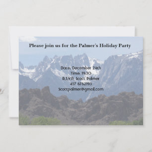 Invitación Montañas coronadas de nieve de Lone Pine