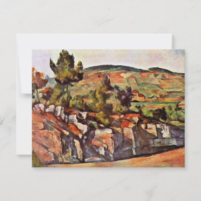 Invitación Montañas De Provenza De Paul Cézanne (Anverso)