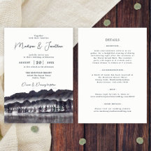 Montañas del Bosque de Pinos Todo En Una Boda