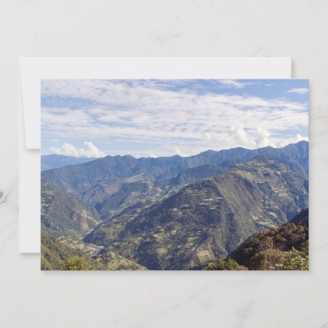 Invitación Montañas orientales pacíficas de Bután - Himalaya (Anverso)