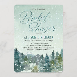 Invitación Montañas rusas y duchas de novias en parejas de ni