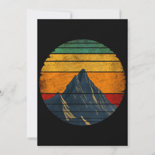 Invitación Montañismo Vintage Retro Escalada en Montaña