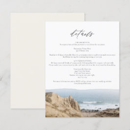 Invitación MONTAUK BEACH New York Ocean Details Insert Card