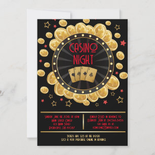 Invitación MONTE CARLO CASINO NIGHT Fund Recaudando una invit