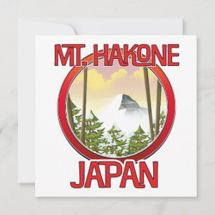 Invitación Monte Hakone Japón
