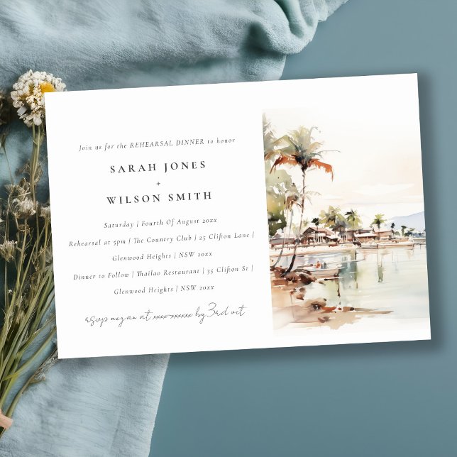 Invitación Montego Bay Jamaica Paisaje escénico Cena (Subido por el creador)