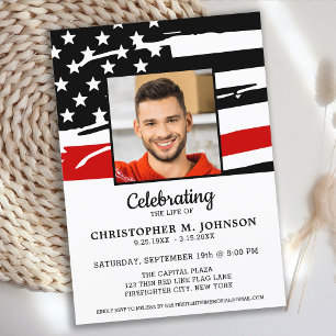 Invitación Monumento A La Línea Roja De La Vida De Los Bomber