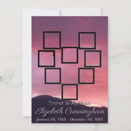 Invitación Monumento al corazón del Collage de fotos de la pu