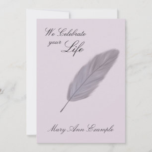 Invitación Monumento al personalizable / Funeral Vivo (Pluma)