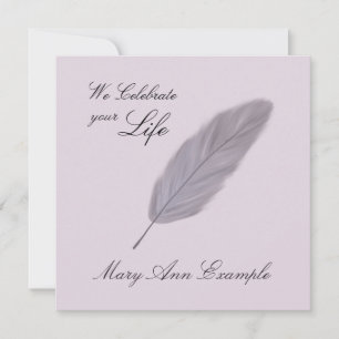 Invitación Monumento al Personalizable / Funeral Vivo (Pluma)