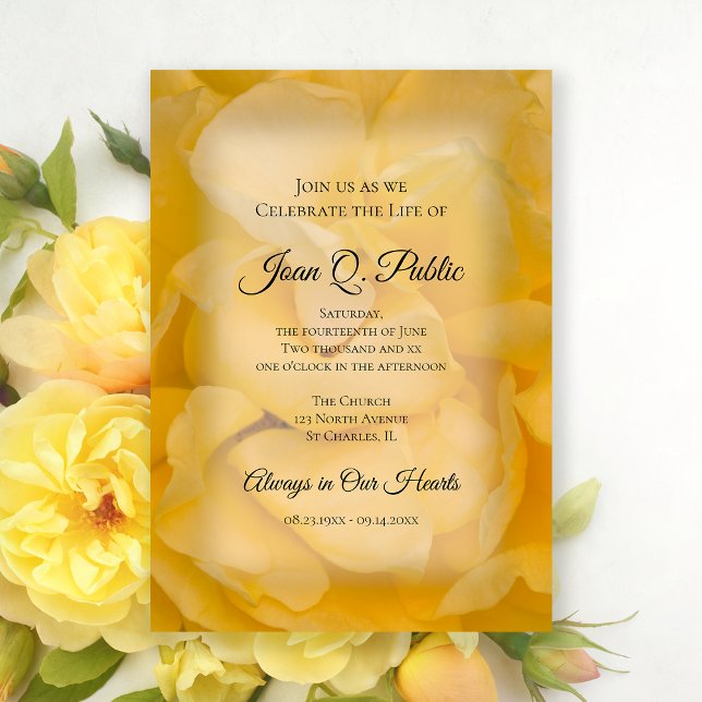 Invitación Monumento conmemorativo a la flor rosa amarilla (Subido por el creador)