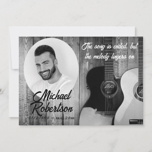 Invitación Monumento conmemorativo a los Guitars Eléctricos B (Anverso)