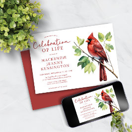Invitación Monumento conmemorativo al cardenal Red Bird